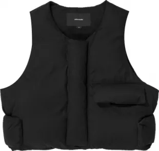 Black Down Pillow Vest