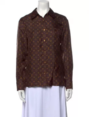 2020 Silk Button-Up Top