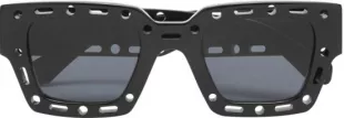 Black Square Cut Out Mercer Sunglasses