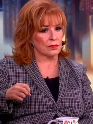 The View 2025 Joy Behar Grey Plaid Blazer