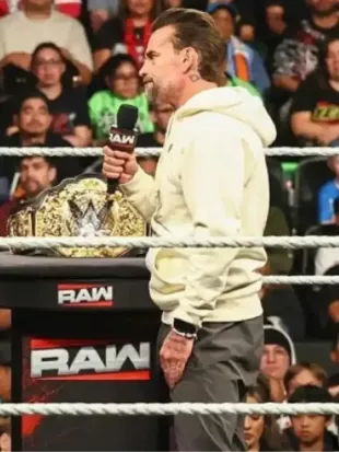 CM Punk Monday Night RAW Lightning Bolt Hoodie