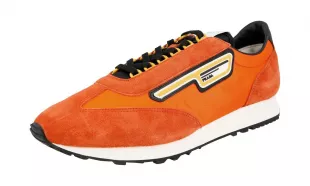 Orange Suede Milano 70 Sneakers