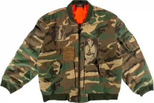 Green Camo Riot! Bomber Jacket