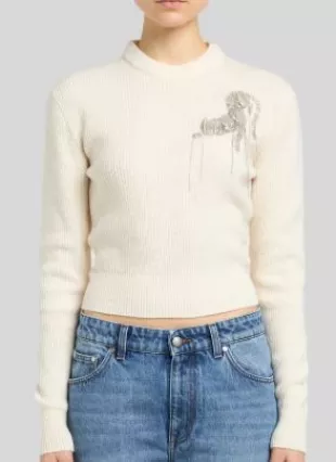 Leopard Embroidered Jumper