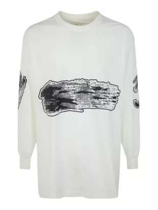White GFX Long Sleeve T Shirt