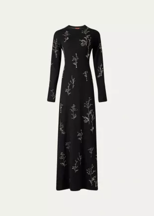Bozka Embellished Floral Gown