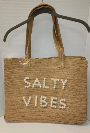 Apres Beach Pearl-Beaded Straw Tote Bag