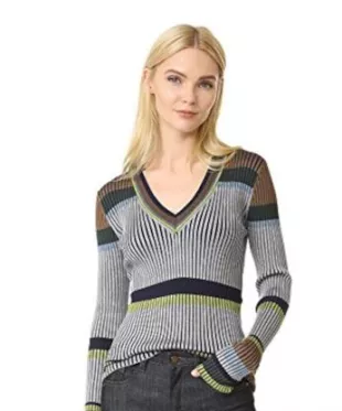 Long Sleeve V Neck Sweater