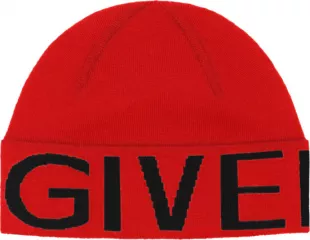 Red Logo Cuff Beanie