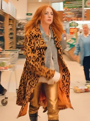 Riot Women Rosalie Craig Leopard Print Coat