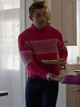Merry Christmas, Ted Cooper! 2025 Robert Buckley Pink Sweater