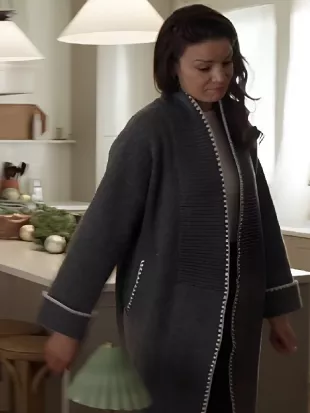 Merry Christmas, Ted Cooper! Kimberley Sustad Grey Coatigan