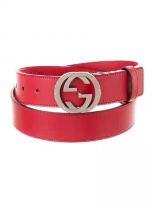 Red Monogram & Silver-GG Belt