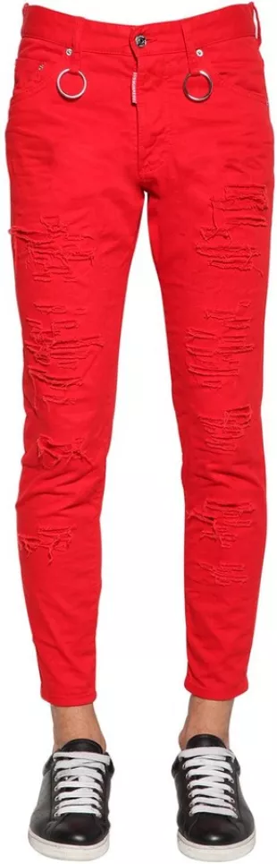 Red 'Skinny Dan' Jeans