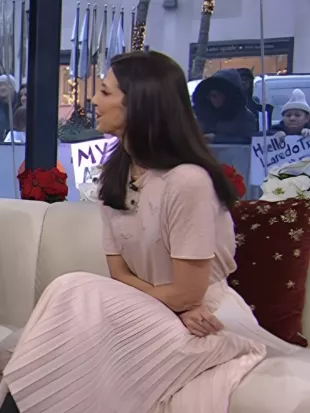 The Today Show 2025 Dr. Natalie Azar Pink Embellished Shirt