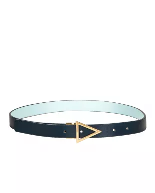 Reversible Triangle Leather Belt