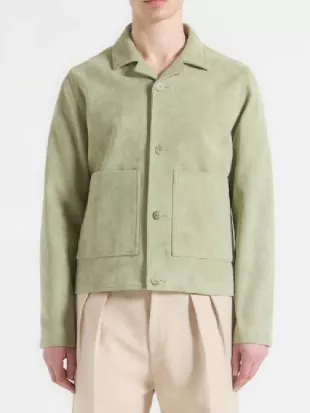 Made In Chelsea S30 Mint Green Suede Jacket