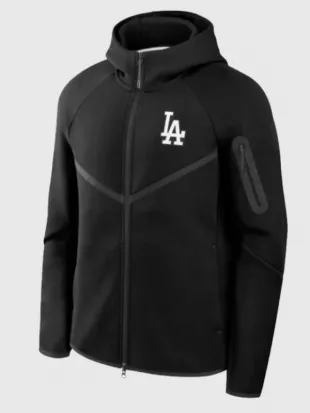 LA Dodgers Black Windrunner Hoodie Jacket