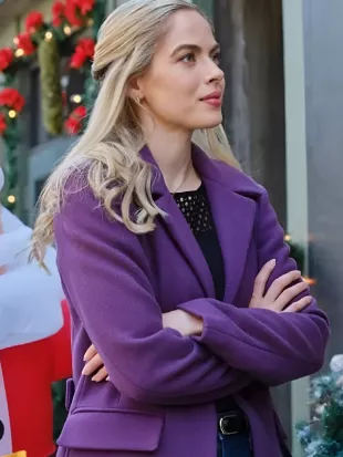 Dial S For Santa 2023 Sarah Dugdale Purple Coat