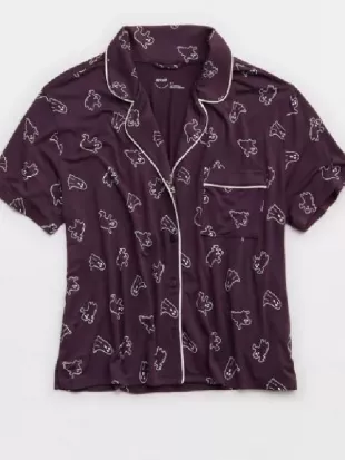 90 Day Fiance Pillow Talk Emily Bieberly Ghost Print Pajamas