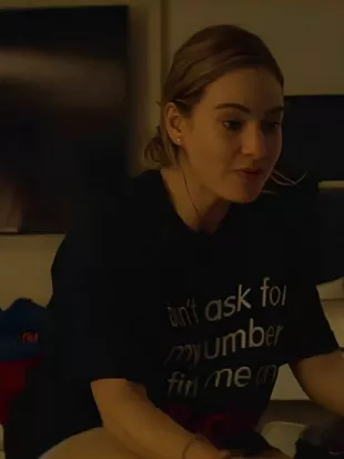 Swiped 2025 Lily James Black T-Shirt