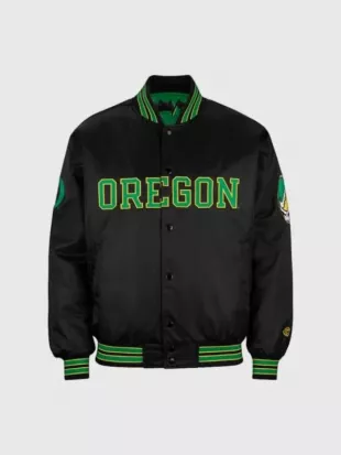 Oregon Grateful Duck Black Bomber Jacket