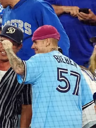 Justin Bieber World Series Toronto Blue Jays Jersey