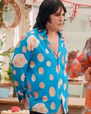 The Great British Bake Off Noel Fielding Egg Breakfast Shirt
