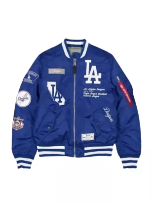 Los Angeles Dodgers Alpha Industries Bomber Jacket
