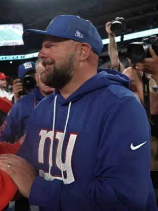 Brian Daboll New York Giants Sideline Initial Home Hoodie