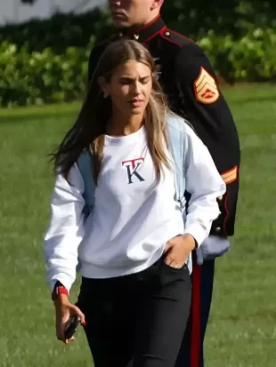 Ryder Cup 2025 Kai Trump White Sweatshirt