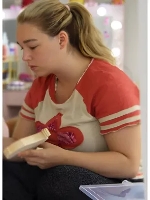 Baylen Out Loud S2 Baylen Dupree Floral Patchwork Top