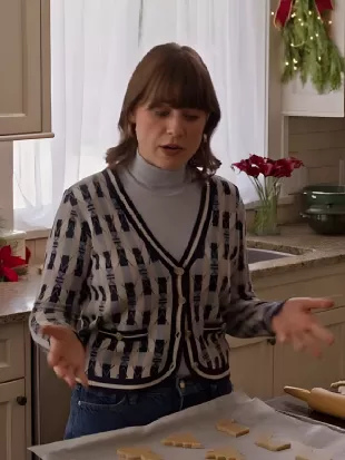 Merry Christmas, Ted Cooper! Meghan Heffern Geometric Cardigan