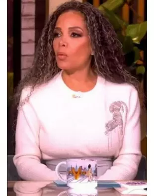 The View 2025 Sunny Hostin Leopard Embellished Sweater