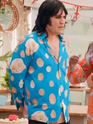The Great British Bake Off Noel Fielding Egg Breakfast Shirt
