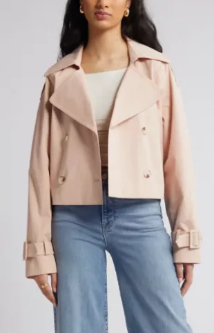 Enola Crop Trench Coat