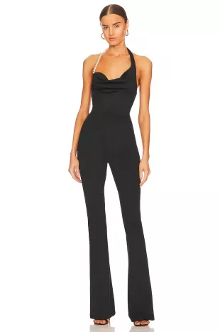 Kate Pearl Trim Jumpsuit