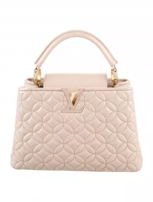 Quilted Monogram Flower Capucines BB