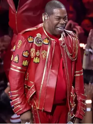 MTV Video Music Awards 2025 Busta Rhymes Red Leather Jacket