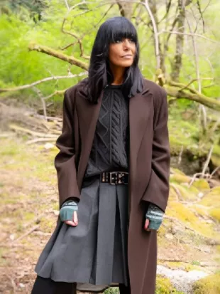 Celebrity Traitors Claudia Winkleman Long Coat