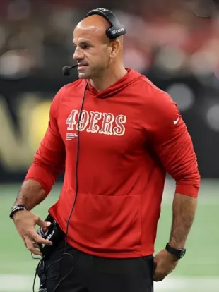 Robert Saleh San Francisco 49ers Sideline Hoodie T-Shirt