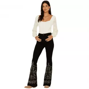 Saddle Drive High Rise Bootcut Jeans