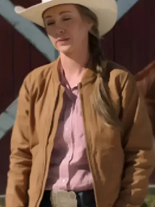 Heartland S19 Amber Marshall Tan Bomber Jacket