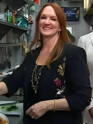 Today Show 2025 Ree Drummond Black Floral Embellished Black Blazer