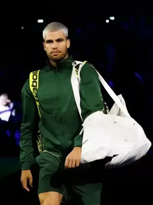 Rolex Paris Masters 2025 Carlos Alcaraz Green Jacket