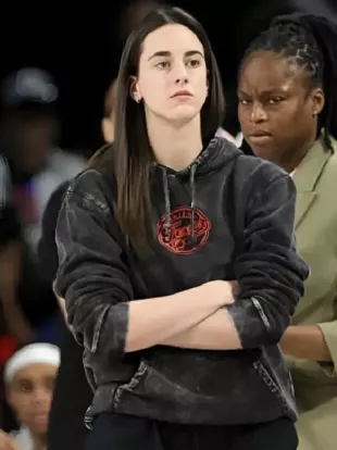 Caitlin Clark 2025 WNBA Playoffs Semifinal Black Hoodie