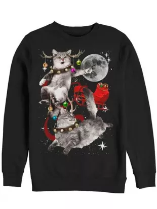 Callum Buckley A Royal Icing Christmas Cat Print Sweater