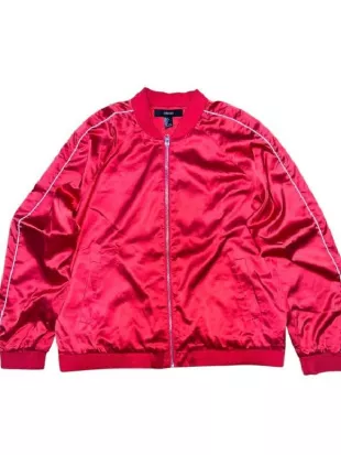 Supernatural Jordan Claire Robbins Red Bomber Jacket