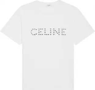 White Stud Logo T Shirt