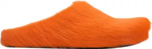 Orange Fur Fussbett Sabot Slippers